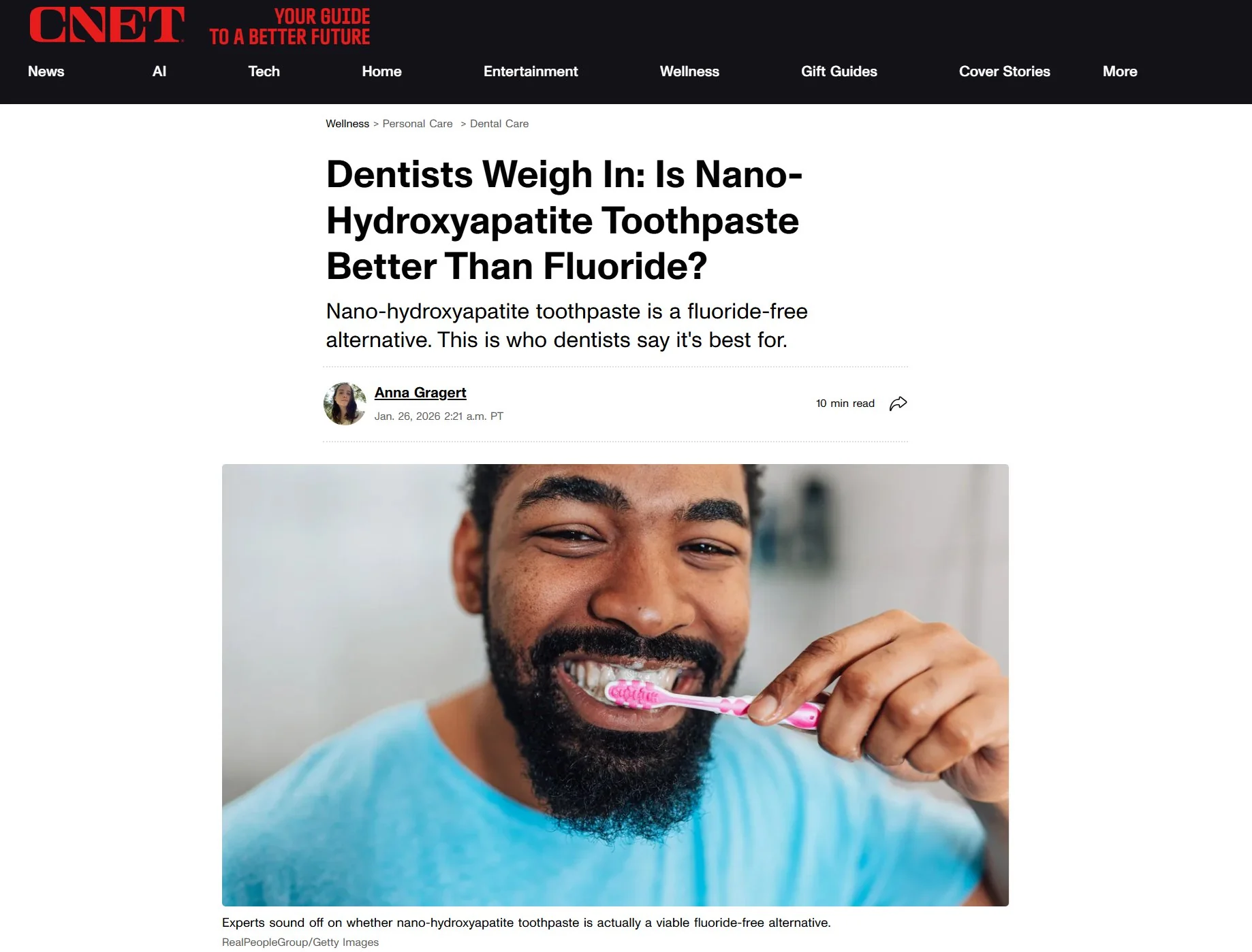 Dr. Pinto Featured as an Expert in CNET Deering Dental in Palmetto Bay, near Pinecrest